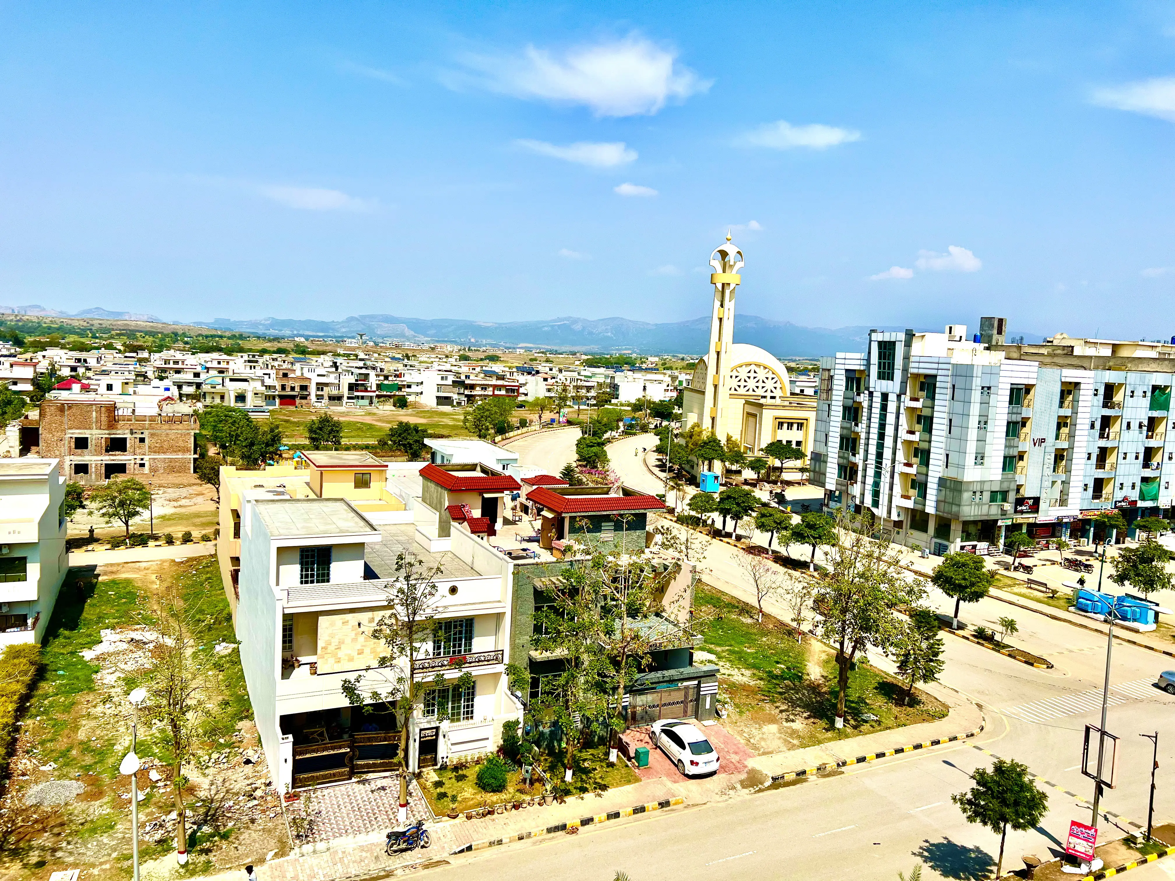 Aerial View of F-17 Islamabad – A Modern Residential Sector